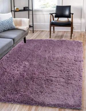 Toro Blu Handwoven Fluffy and Plush Non Slip Shaggy Carpet for Bedroom, Living Room, Super Soft Microfiber Anti-Slip and Durable Rug Runner Carpet Orchid Carpet with Rubber Backing (Orchid)