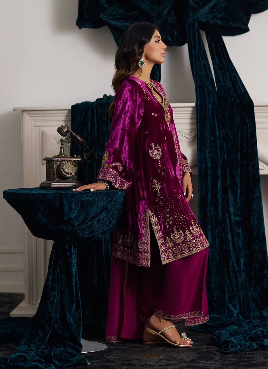 Velvets The Afterparty'24 - Emili Velvet Shirt And Dupatta