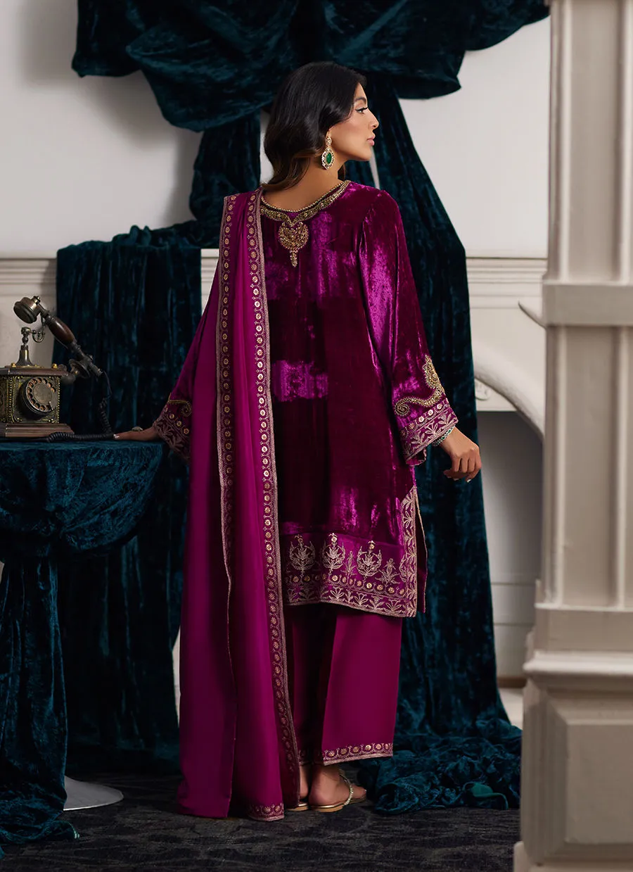 Velvets The Afterparty'24 - Emili Velvet Shirt And Dupatta