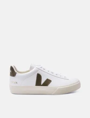 Womens Veja Campo (Chrome Free) Trainers - Extra White/Khaki