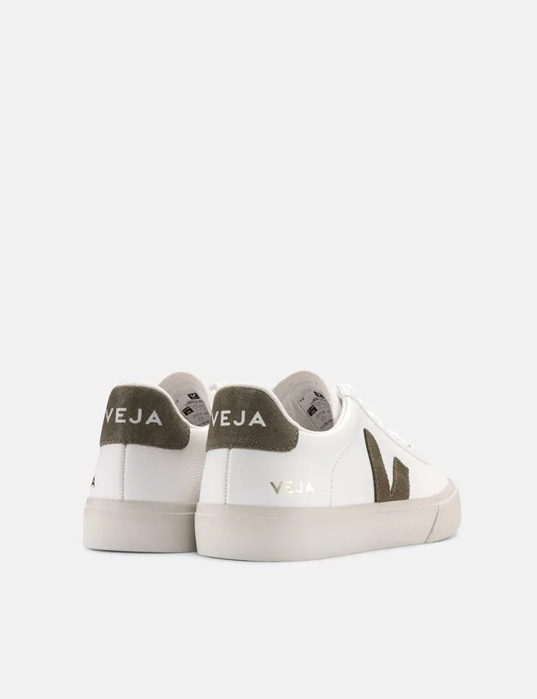 Womens Veja Campo (Chrome Free) Trainers - Extra White/Khaki