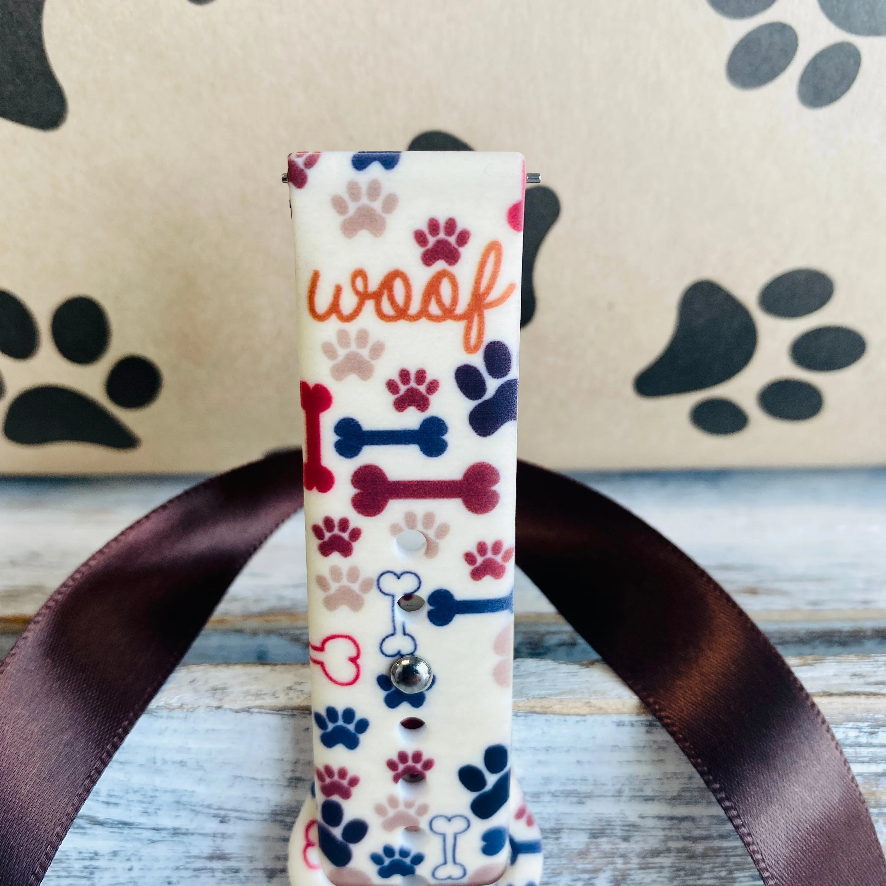 Woof Print Silicone Band For Samsung Watch